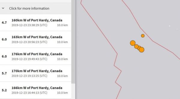 На острове Ванкувер может произойти землетрясение магнитудой 9 баллов